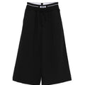 Pantalone MSGM unisex nero in misto viscosa