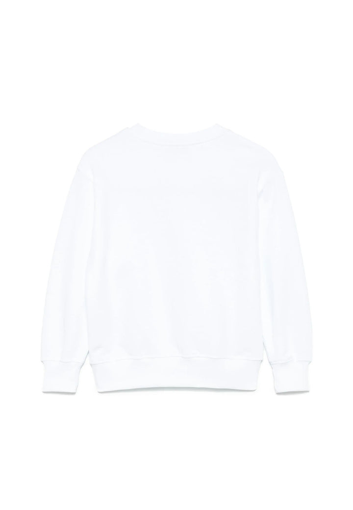 Felpa MSGM unisex bianca in cotone