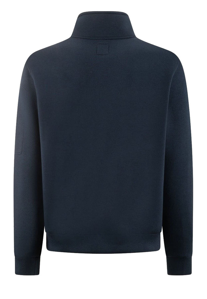 Felpa collo alto blu uomo Murphy & Nye in tessuto tecnico