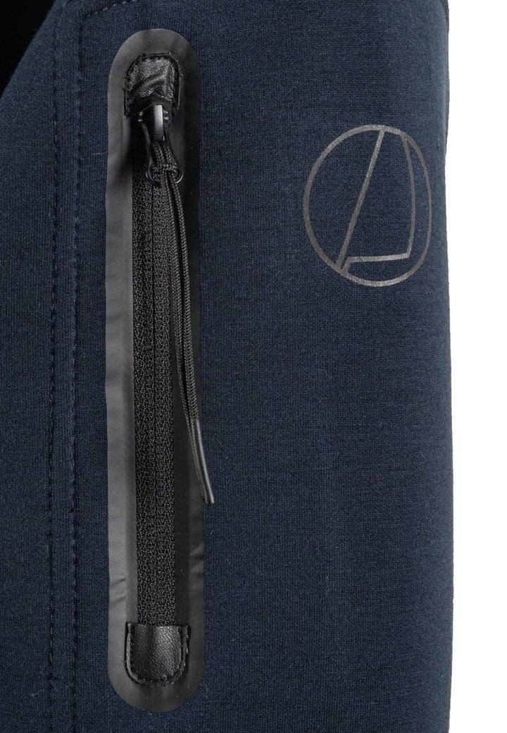 Felpa collo alto blu uomo Murphy & Nye in tessuto tecnico