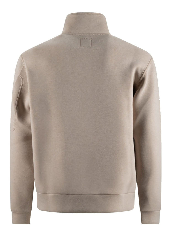 Felpa collo alto beige uomo Murphy & Nye in tessuto tecnico