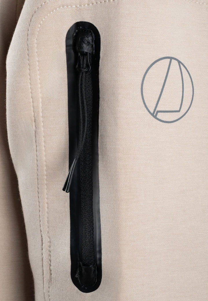 Felpa collo alto beige uomo Murphy & Nye in tessuto tecnico