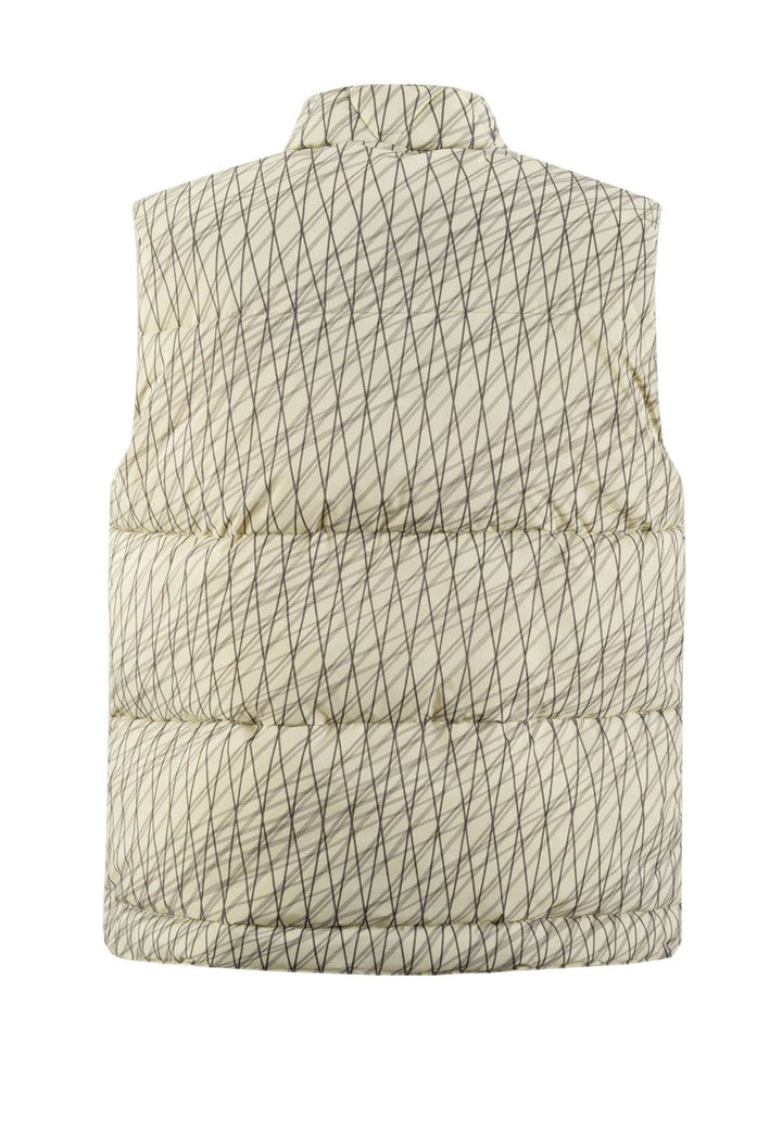 Gilet a fantasia beige uomo Murphy & Nye in nylon