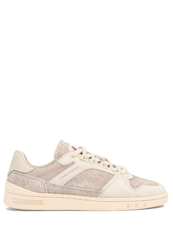 Sneakers unisex beige Murphy&Nye in pelle scamosciata