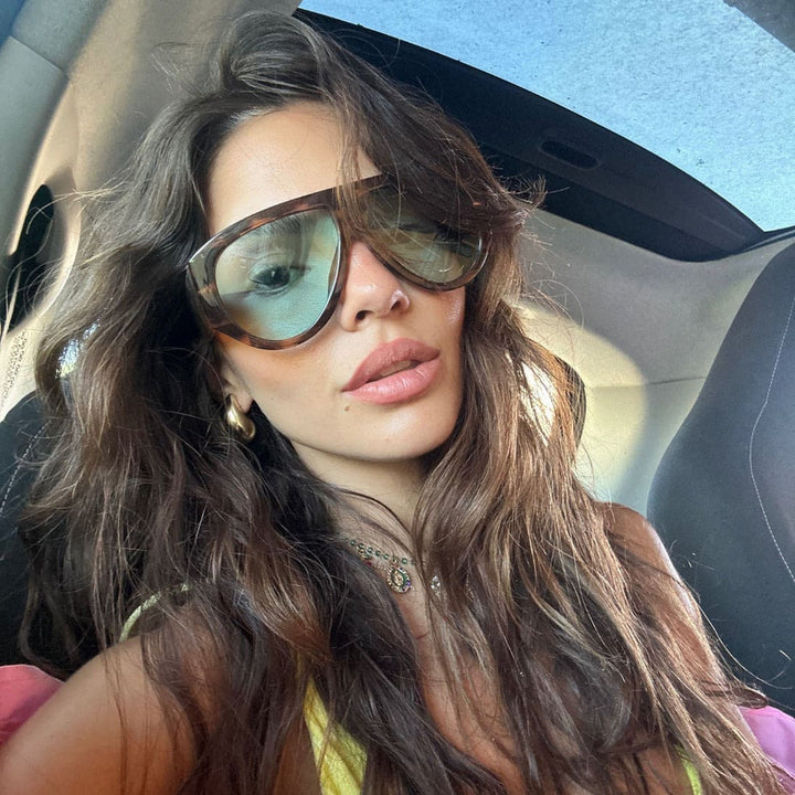 Occhiali Venezia havana blu unisex Os Sunglasses