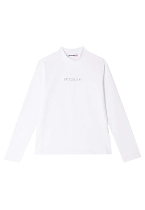 T-shirt bambina Patrizia Pepe bianca in cotone | ViaMonte Shop