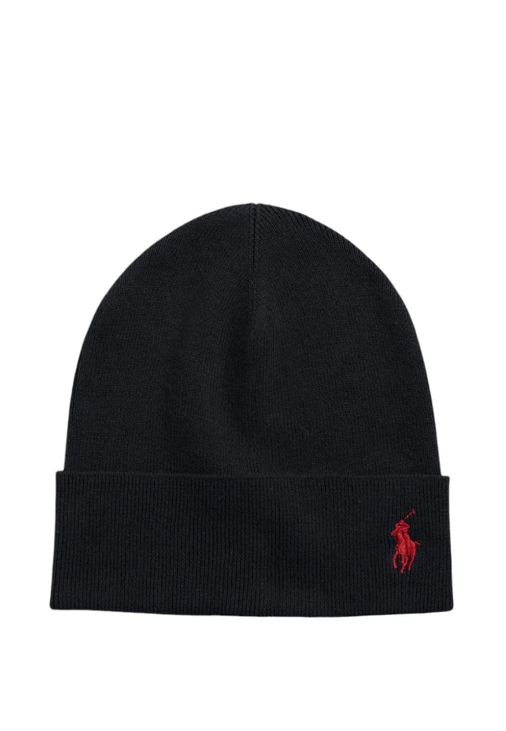 Cappello unisex Ralph Lauren nero in cotone