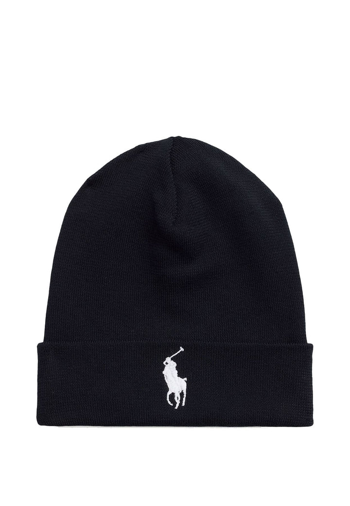 Cappello unisex Ralph Lauren nero in cotone