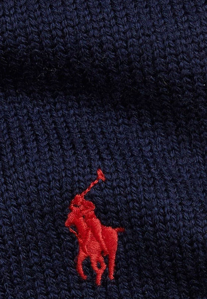 Sciarpa blu unisex Ralph Lauren in lana