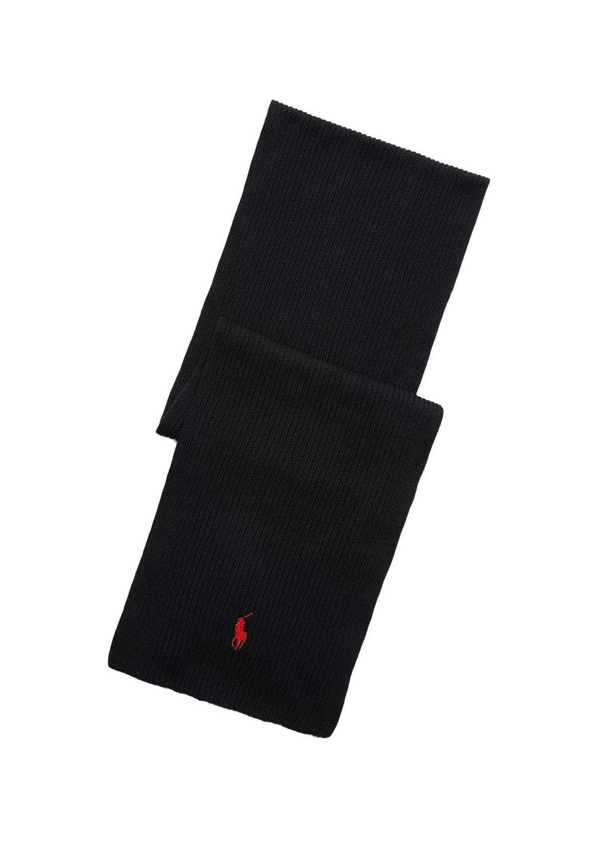 Sciarpa nera unisex Ralph Lauren in lana