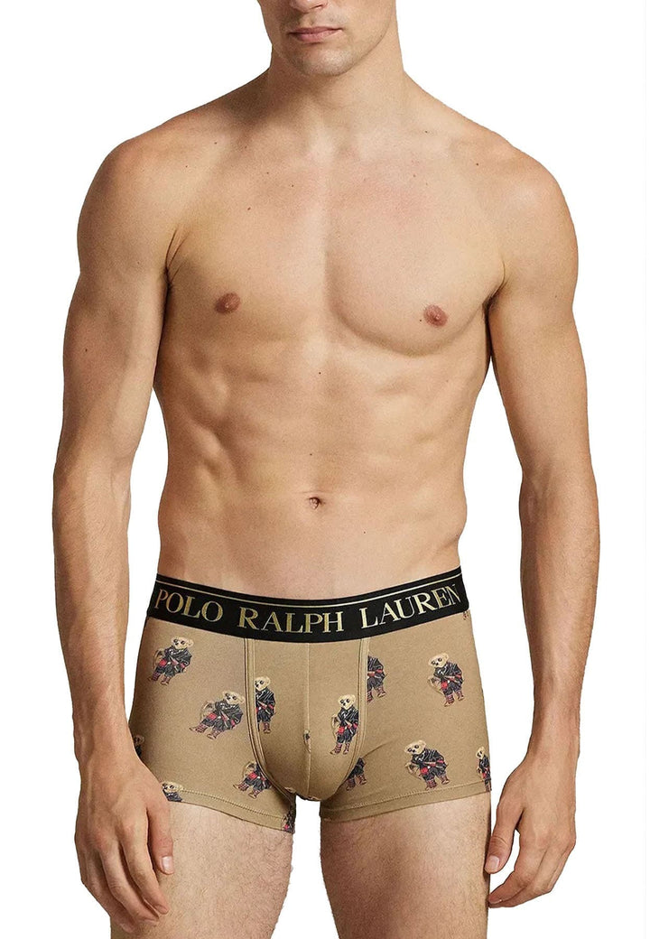 Boxer marrone uomo Ralph Lauren in cotone