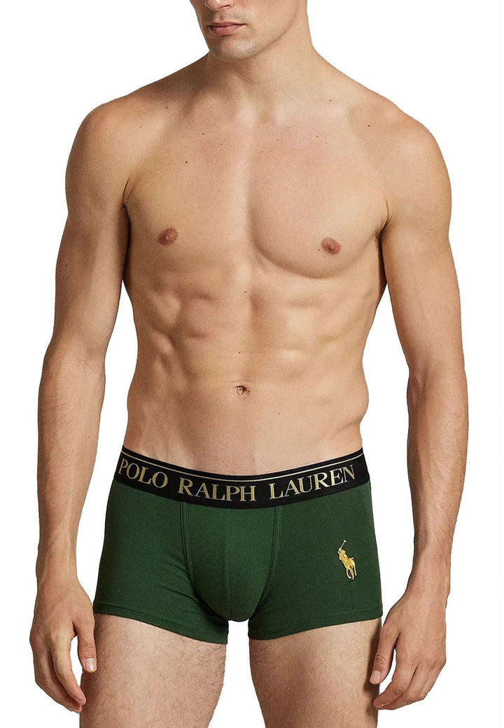 Boxer verde uomo colorati Ralph Lauren in cotone