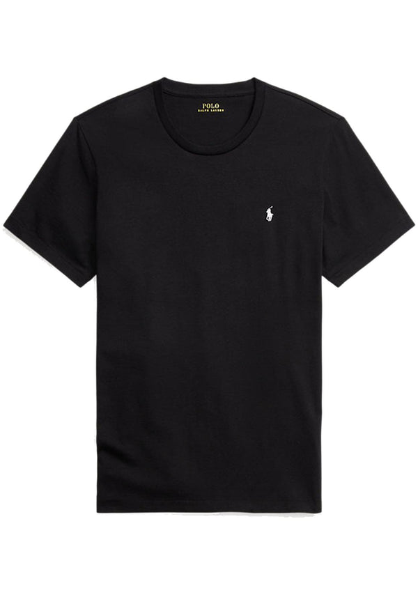 T-shirt Ralph Lauren nera unisex in cotone