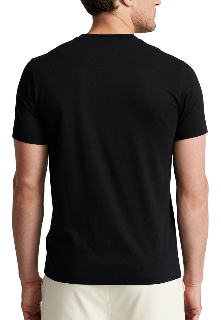 T-shirt Ralph Lauren nera unisex in cotone