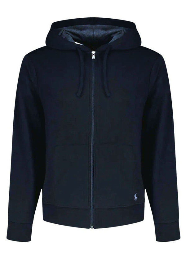 Felpa con cappuccio unisex blu Ralph Lauren in cotone