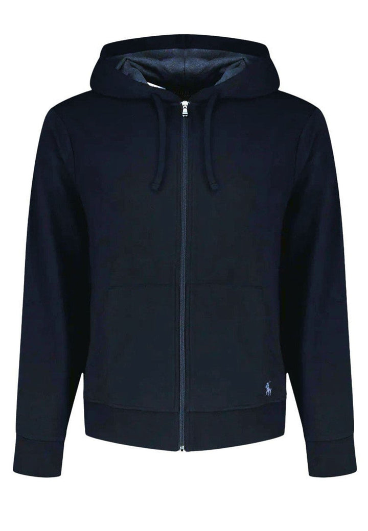Felpa con cappuccio unisex blu Ralph Lauren in cotone