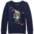 Ralph Lauren felpa blu bambina in cotone