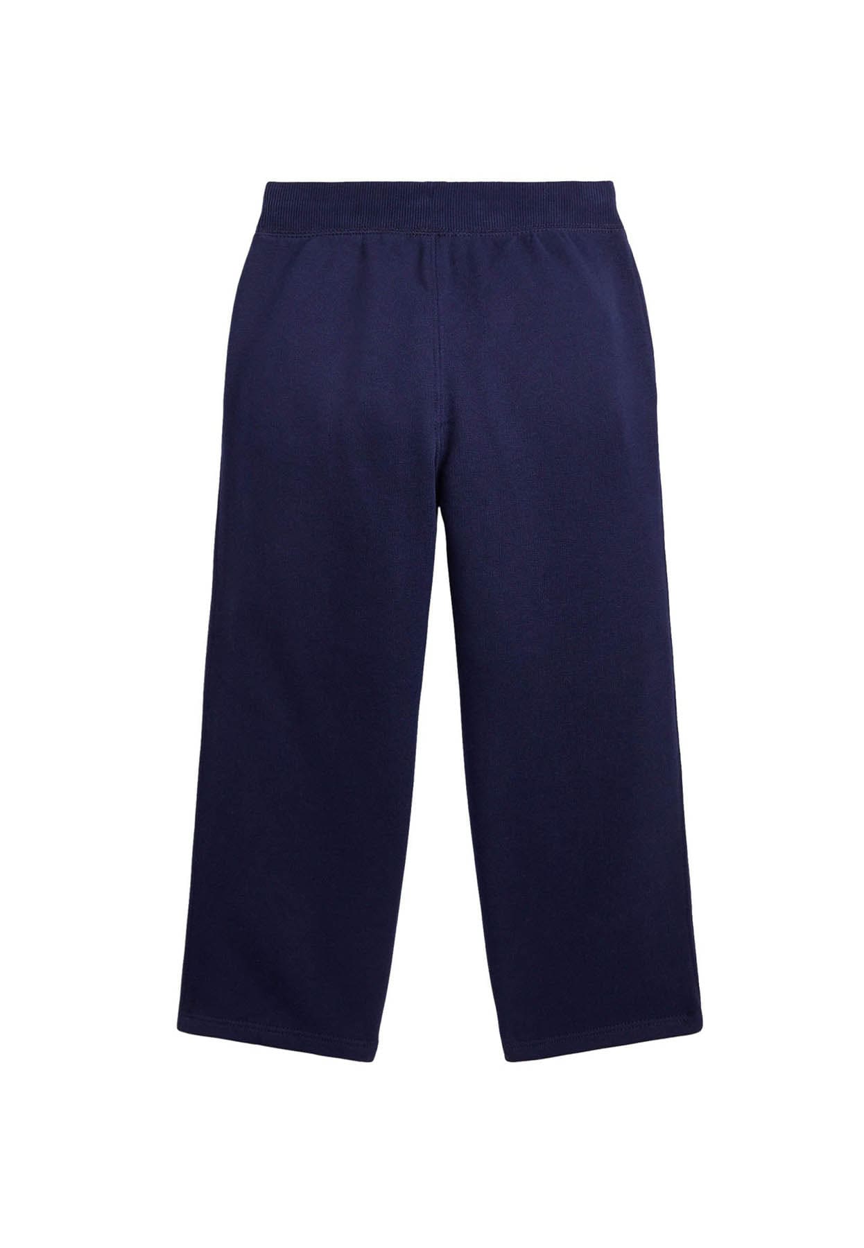 Pantalone sportivo bambina Ralph Lauren blu in felpa