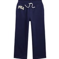 Pantalone sportivo bambina Ralph Lauren blu in felpa