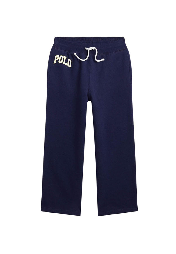 Pantalone sportivo bambina Ralph Lauren blu in felpa