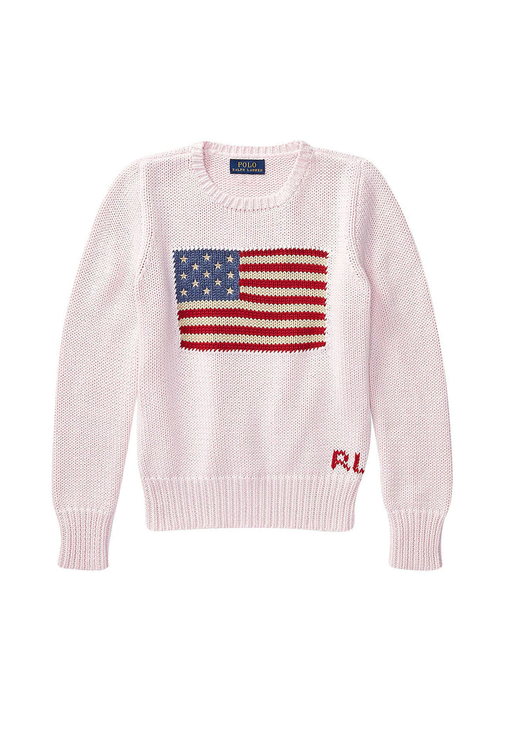 Maglia bambina Ralph Lauren rosa in cotone