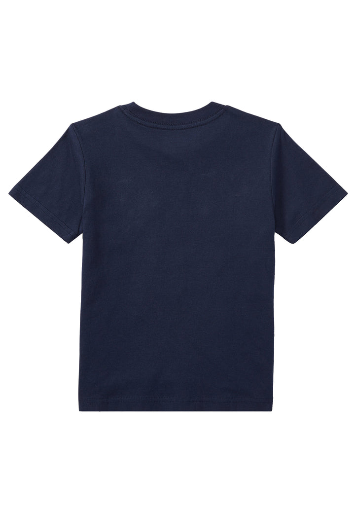 T-shirt bambina Ralph Lauren blu navy in cotone