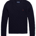 Ralph Lauren maglia blu bambino in misto cashmere
