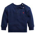 Felpa neonato Ralph Lauren blu in cotone
