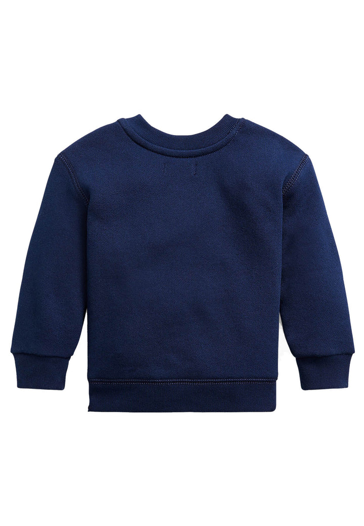 Felpa neonato Ralph Lauren blu in cotone