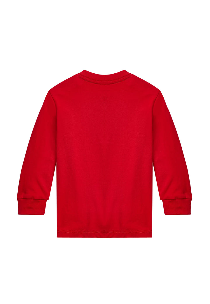 T-shirt neonato Ralph Lauren rossa in cotone