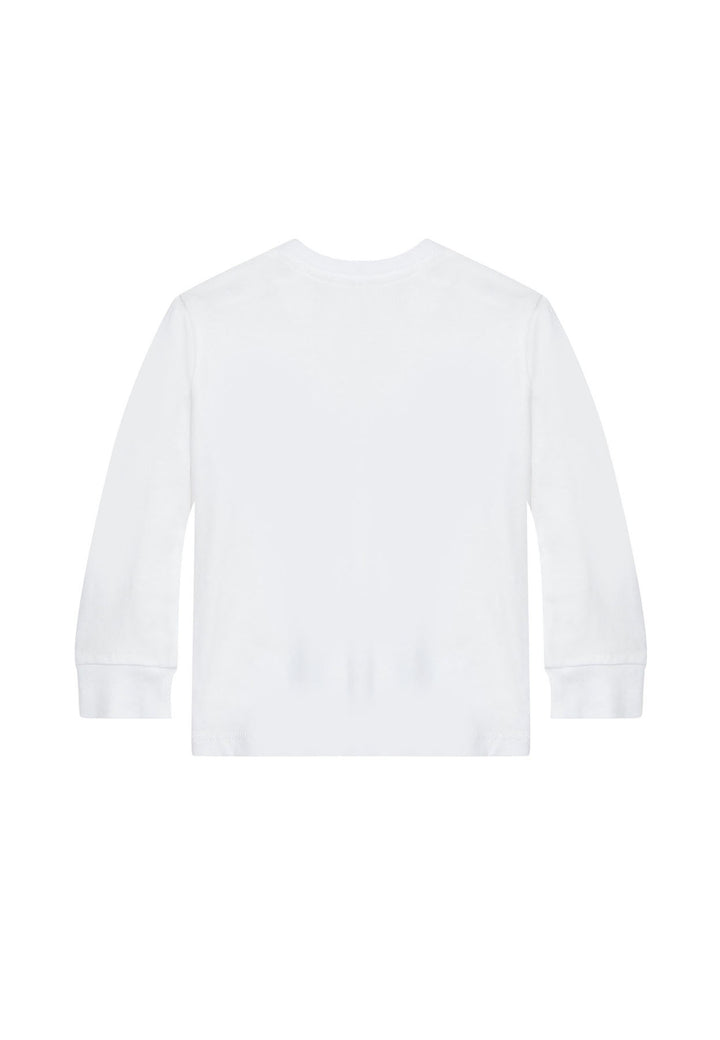 Ralph Lauren t-shirt bianca neonato in cotone