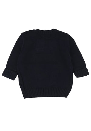 Maglia neonato Ralph Lauren blu in cotone | ViaMonte Shop