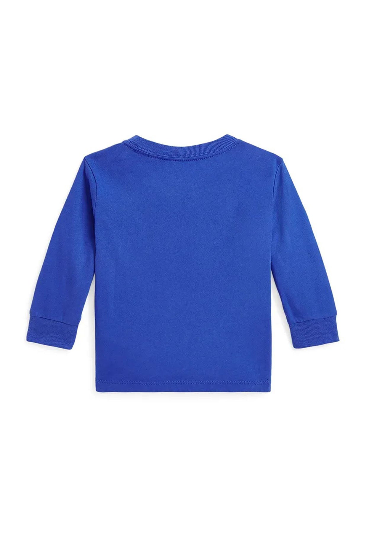 T-shirt neonato Ralph Lauren bluette in cotone