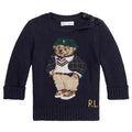 Maglia neonato Ralph Lauren blu in cotone