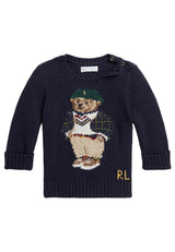 Maglia neonato Ralph Lauren blu in cotone