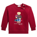 Ralph Lauren felpa rossa neonato in cotone