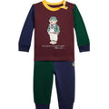 Ralph Lauren tuta multicolor neonato in cotone