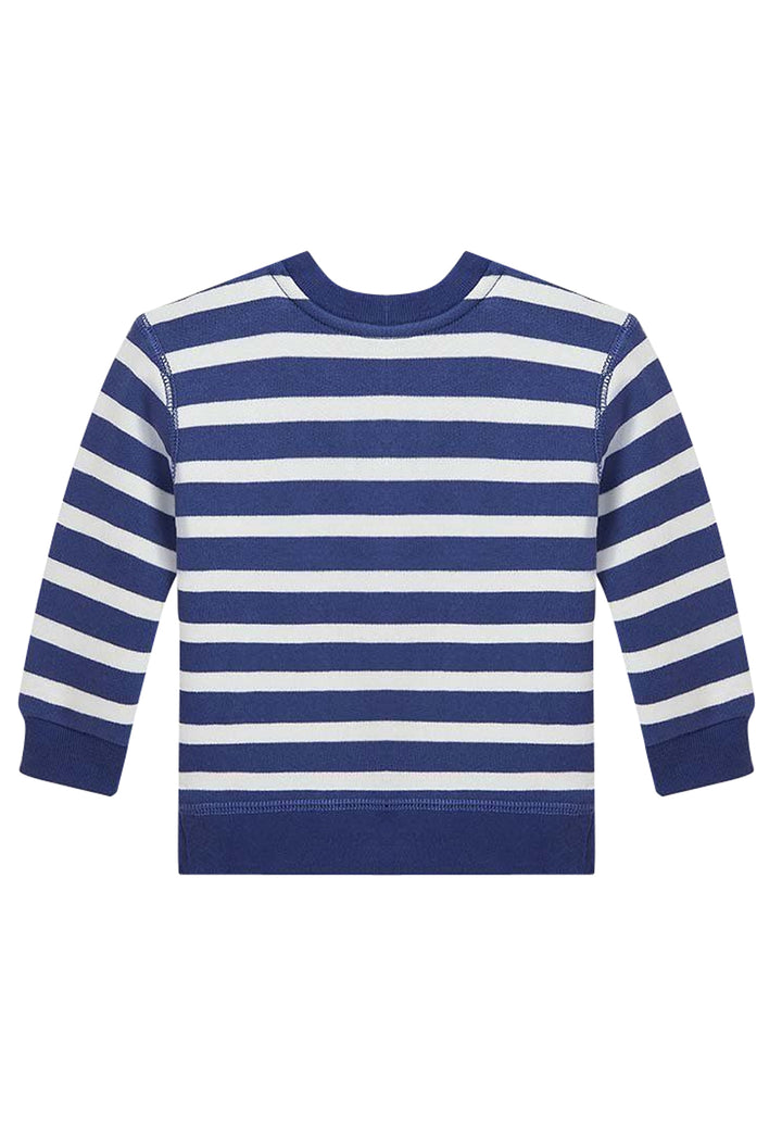 Ralph Lauren felpa bianca/blu neoanto in cotone