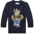 Ralph Lauren maglia blu navy neonato in cotone