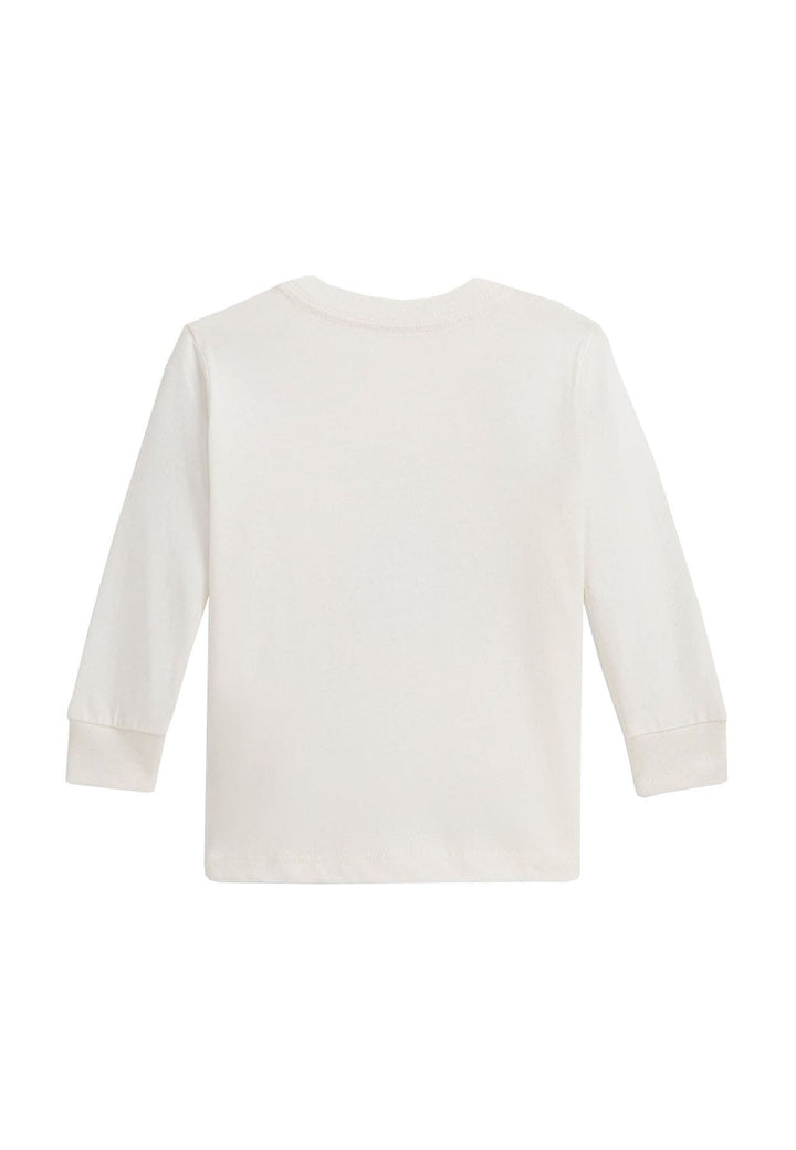T-shirt neonato Ralph Lauren bianca in cotone