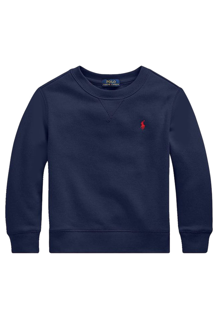 Felpa bambino Ralph Lauren blu in cotone