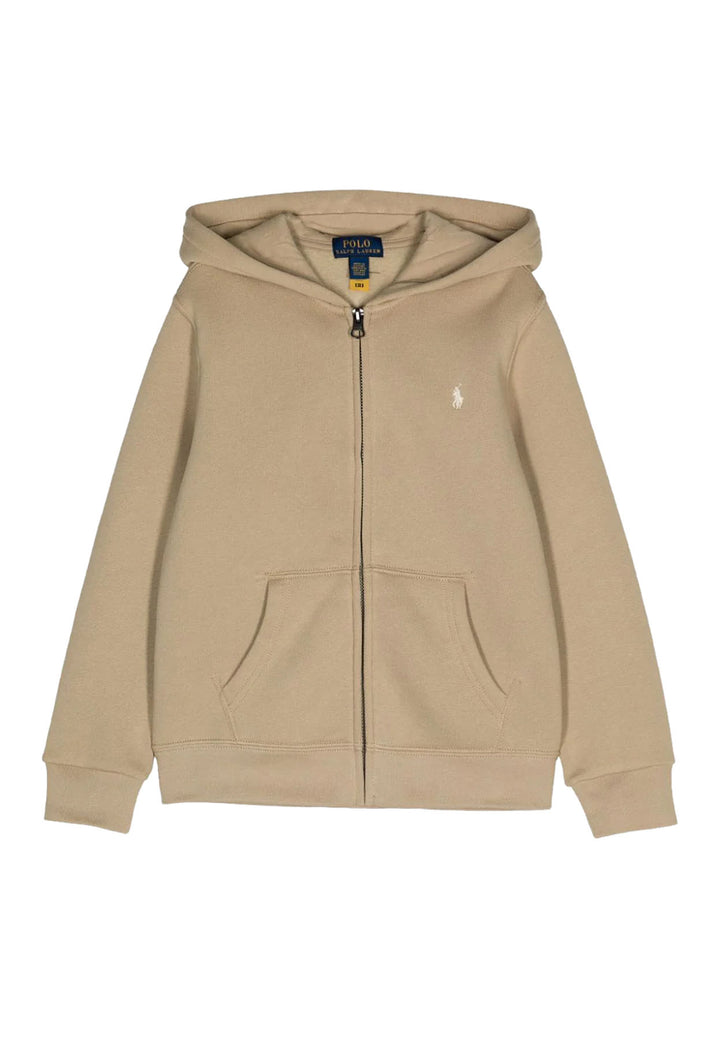 Ralph Lauren felpa beige bambino in cotone