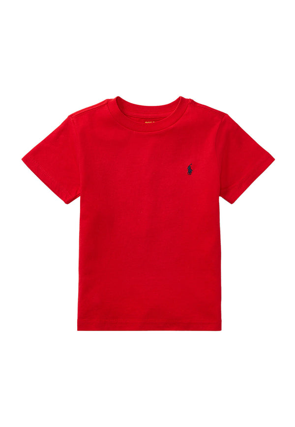 T-shirt bambino Ralph Lauren rossa in cotone