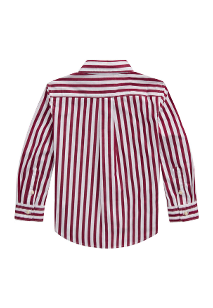 Camicia bambino Ralph Lauren bianca/rossa in cotone