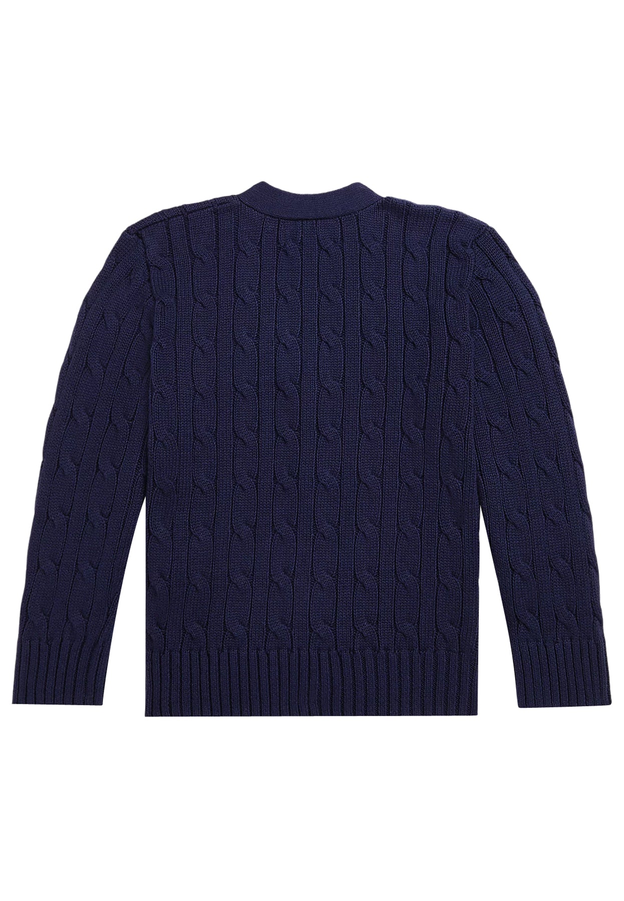 Maglia cardigan bambino Ralph Lauren blu in cotone