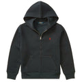 Ralph Lauren Kids felpa con cappuccio nera bambino in cotone