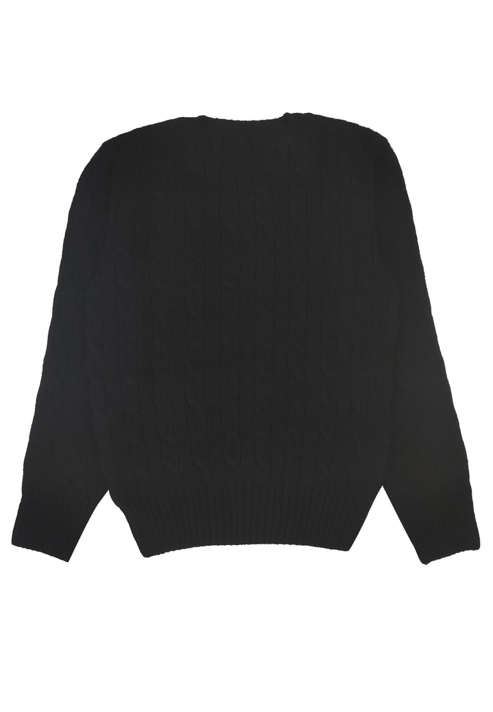 Ralph Lauren maglia nera bambino in misto cashmere