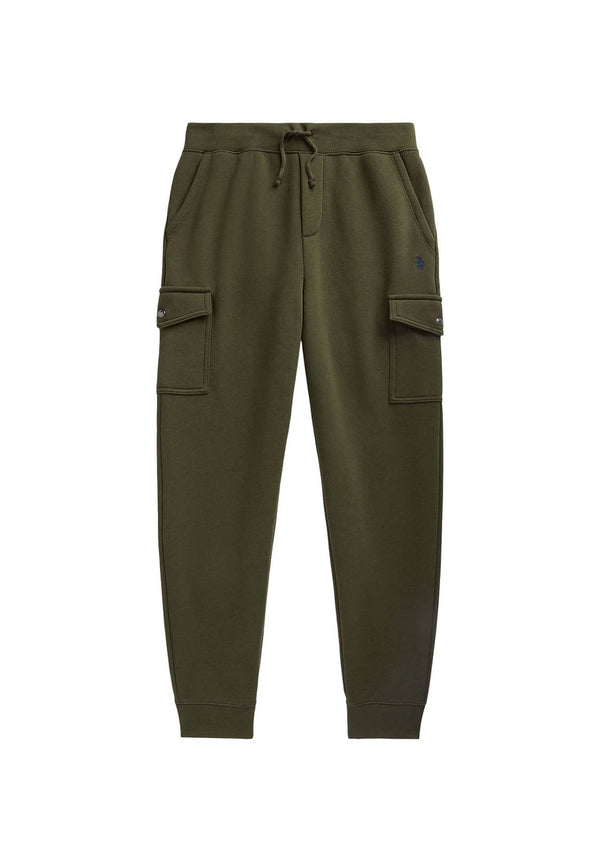 Pantalone sportivo bambino Ralph Lauren verde in felpa