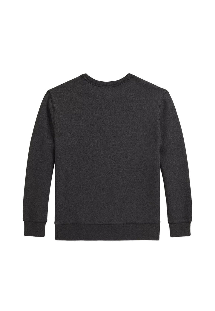Felpa bambino Ralph Lauren grigia in cotone