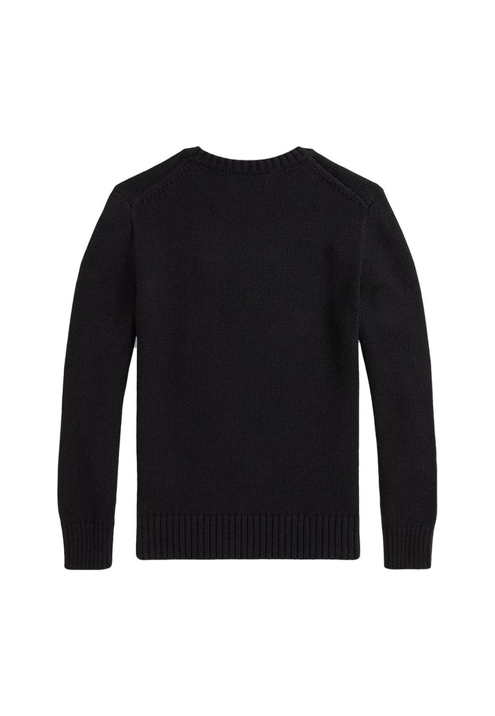 Maglia bambino Ralph Lauren nera in cotone